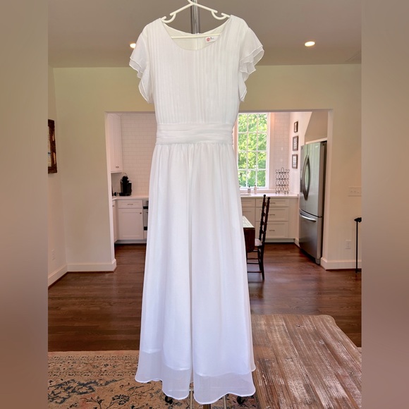 Happy Rose Tea Length Formal Dress - Picture 1 of 5